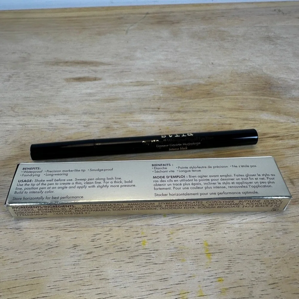 Stila Stay All Day Waterproof Liquid‎ Eye Liner 0.5mL Intense Black 0.016 fl oz